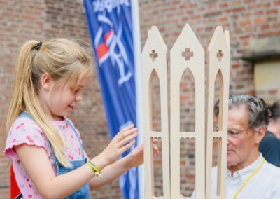 De domtoren wordt opgebouwd